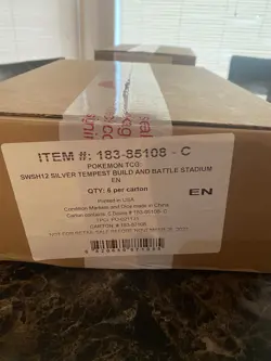Pokemon Silver Tempest Build and Battle Stadium Factory Sealed Case (6 Boxes) - Image 1