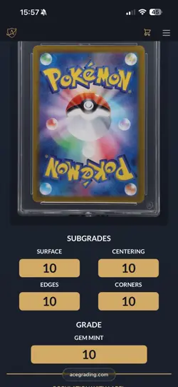 Misty’s Psyduck 071/063 ACE 10 | Sv9a Heat Wave Arena Pokemon TCG Perfect Subs - Image 2