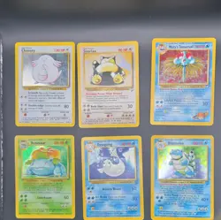 Pokemon TCG Holo Rare Lot Chansey Snorlax Venusaur Blastoise Dewgong - Image 1