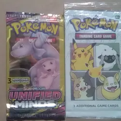 Pokemon Nintendo Unified Minds & 25th Anniversary Booster Pack - Pikachu, Mewtwo - Image 1