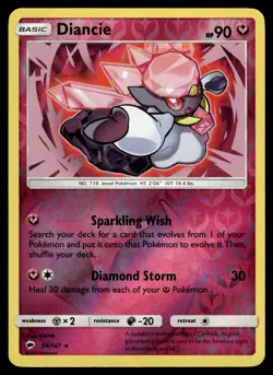 Diancie 94/147 Burning Shadows Reverse Holo Rare Holo Pokemon - Image 1