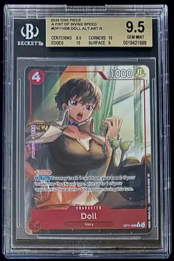 BGS 9.5 One Piece OP11-008 R* Doll Alt Art - English - Foil - Graded - Image 1