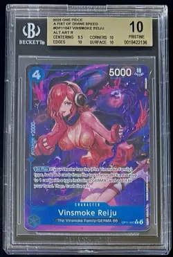 BGS 10 One Piece OP11-047 R* Vinsmoke Reiju Alt Art - English - Foil - Graded - Image 1
