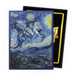 Dragon Shield 100 Standard Card Sleeves Dual Matte Art Starry Night AT-12116 MTG - Image 1