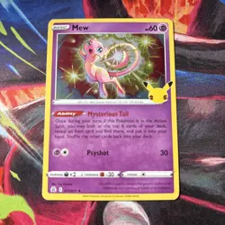 ✨ Pokemon Celebrations Set! Mew 011/025 Holo Rare Card! NM - Image 1