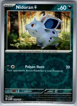 Nidoran F 029/165 Reverse Holo SV: Scarlet & Violet 151 - Pokemon Card - NM - Image 1
