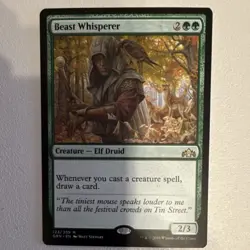 Wizards of the Coast MTG Beast Whisperer GRN Rare 123 Green Elf Druid 2/3 - Image 2