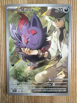 Pokemon TCG N's Zorua - SVP189 - Pokemon Center Promo NM - Image 1