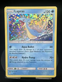 Pokemon TCG Lapras 5/12 McDonold’s 2019 Promo Holo LP - Image 1