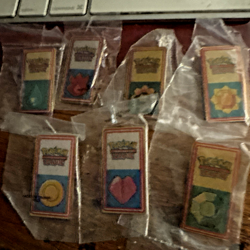 Pokemon SET OF 7 BADGES wizards @1999 Rare Set W/ CA shipping NOS - Image 2