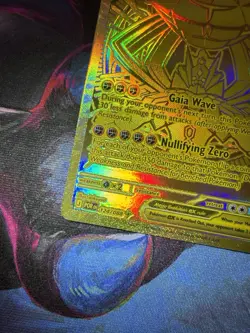 Pokemon TCG Mega Zygarde EX 124/088 POR Gold Secret Rare Full Art Holo 310HP 200 - Image 3