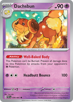 Dachsbun #39 | PAF | Pokemon | Regular | LP - Image 1