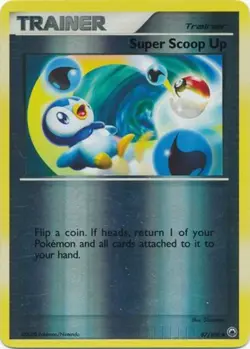 1x Super Scoop Up - 87/100 - Uncommon - Reverse Holo Heavily Played Pokemon Diam - Image 1