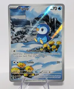 Piplup 098/094 Illustration Rare Phantasmal Flames Pokemon - Image 1