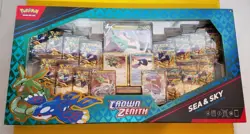 Pokemon Crown Zenith Sea And Sky Premium Collection Rayquaza V Kyogre V Booster - Image 1