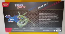 Pokemon Crown Zenith Sea And Sky Premium Collection Rayquaza V Kyogre V Booster - Image 2