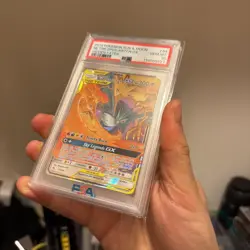 2019 POKEMON SUN & MOON HIDDEN FATES #44 MOLTRES & ZAPDOS & ARTICUNO GX PSA 10 - Image 3