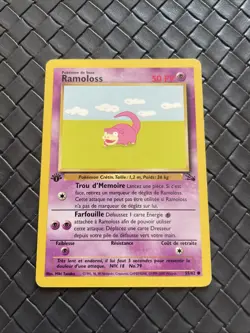 Carte Pokemon Ramoloss 55/62 Edition 1 Fossile Wizards Francaise - Image 1