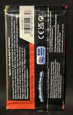 Pokemon Mega Evolution Phantasmal Flames Booster Pack Factory Sealed New - Image 2