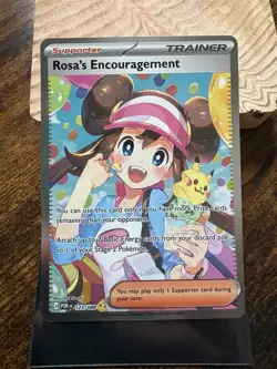 Pokemon TCG Rosa's Encouragement SIR Trainer-Supporter POR Foil English 123/088 - Image 1