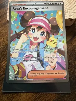 Pokemon TCG Rosa's Encouragement SIR Trainer-Supporter POR Foil English 123/088 - Image 2
