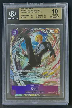 BGS 10 One Piece OP12-070 R* Sanji - Alt Art - EN - Foil - Graded - Image 1