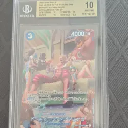 One Piece CCG Donquixote Doflamingo OP01-073 SP Foil Beckett 10 2024 - Image 1