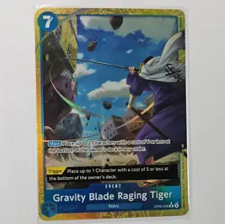 Gravity Blade Raging Tiger (Alt. Art) OP06-058 - Premium Booster The Best Vol. 2 - Image 1
