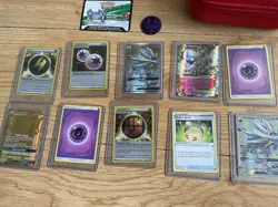 Large Lot Of Pokemon Trading Cards x 76 Plus Case - Image 2