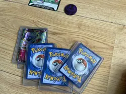 Large Lot Of Pokemon Trading Cards x 76 Plus Case - Image 4