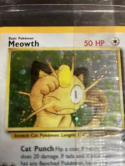 Pokemon WOTC Black Star Promo Card 10 Meowth Factory Sealed NM - Image 2
