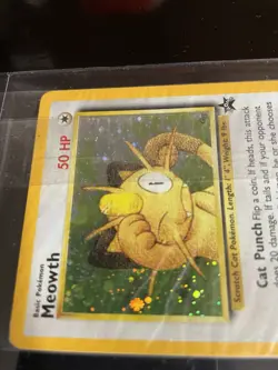 Pokemon WOTC Black Star Promo Card 10 Meowth Factory Sealed NM - Image 3