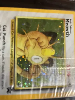 Pokemon WOTC Black Star Promo Card 10 Meowth Factory Sealed NM - Image 4