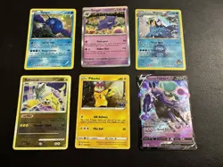 Pokemon 6 Card Lot Pikachu Raikou Gengar - Image 1