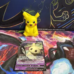Pokemon TCG SWSH Mimikyu v Holo Rare Card 068/172 Brilliant Stars - Image 1