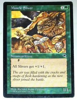 Magic the Gathering * MTG * 1 X Muscle Sliver * Tempest * MP - Image 1