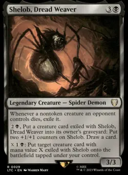 Shelob, Dread Weaver 29 Commander: The Lord of the Rings Magic: The Gathering NM - Image 1