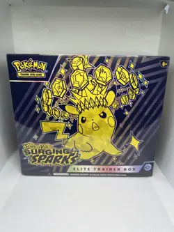 Pokemon Scarlet & Violet Surging Sparks ETB Elite Trainer Box Factory Sealed - Image 1