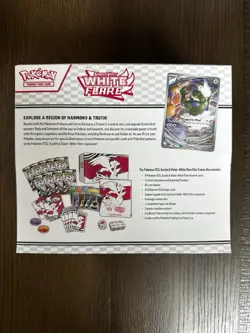 Pokemon TCG White Flare ETB Elite Trainer Box New Sealed ScarletViolet - Image 2