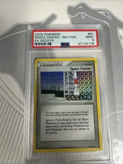 Pokemon: Space Center #91/107 Reverse Holo RARE EX Deoxys 2005 STAMPED - PSA 9 - Image 1
