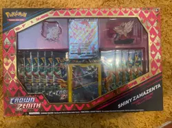 Pokemon Crown Zenith Shiny Zamazenta Premium Figure Collection Sealed 🐸 Mint - Image 1