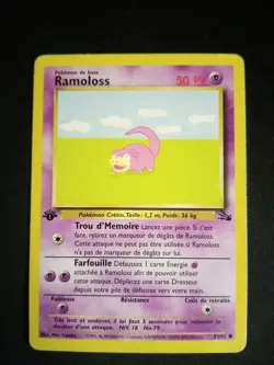Carte Pokemon Ramoloss 55/62 Fossile Edition 1 - Image 1