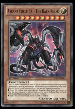 Arcana Force EX - The Dark Ruler SP13-EN043 Yu-Gi-Oh 1st Edition NM - Image 1