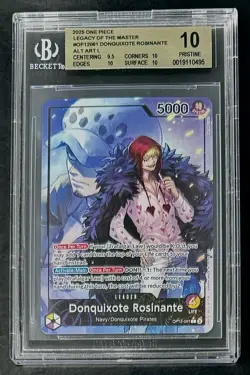 BGS 10 One Piece OP12-061 L* - Donquixote Rosinante - ENG - Foil - Graded - Image 1