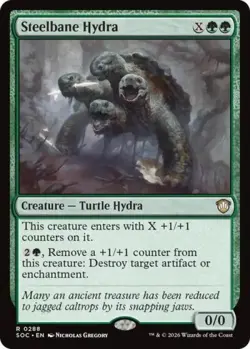 ~ Steelbane Hydra ~ NM ~ Commander: Secrets of Strixhaven ~ MTG ~ - Image 1