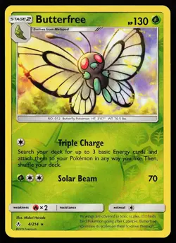 Butterfree 4/214 Reverse Holo Rare Unbroken Bonds Pokemon Card - Image 1