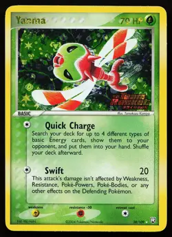 Yanma 28/109 Rare Reverse Holo Stamped Team Rocket Returns Pokemon Card - Image 1