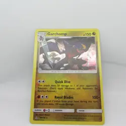 Garchomp 99/156 Shatter Glass Holo Ultra Prism Sun & Moon Pokemon Card - Image 2