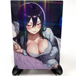 Sexy Hot Anime Waifu Girl Doujin Lewd Goddess Story Holographic ACG Art Card - Image 1