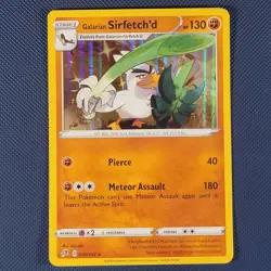 Galarian Sirfetch'd 095/192 - Rebel Clash - Rare Holo Pokemon Card - NM - Image 1